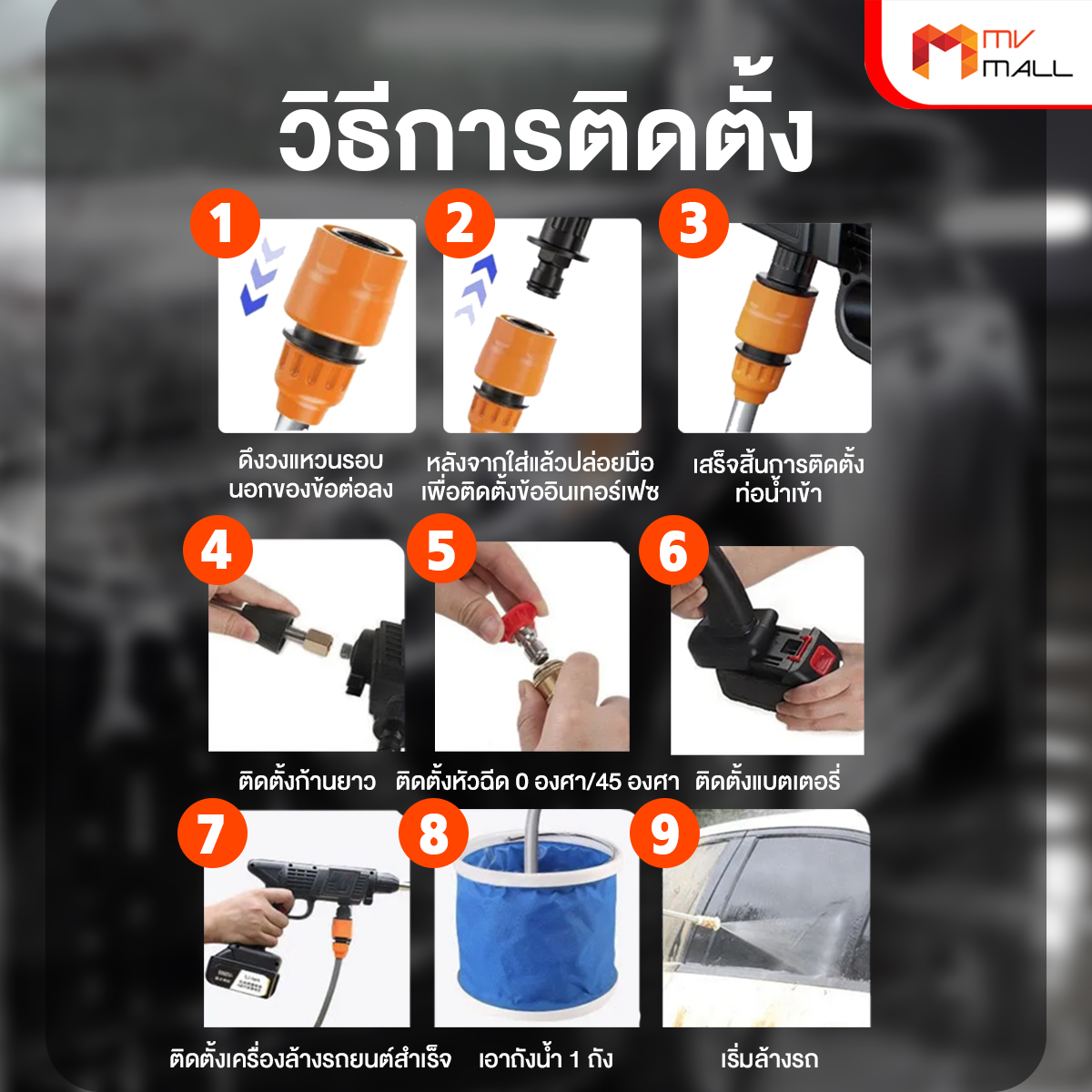 Poseidon ปืนฉีดน้ำแรงดันสูงไร้สาย - Image 5