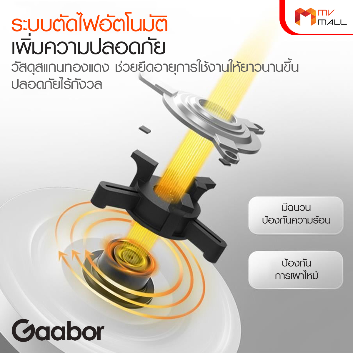Gaabor กาต้มน้ำไฟฟ้า รุ่น EK20M-WH01A ขนาด 2 ลิตร (สีขาว) - Image 6