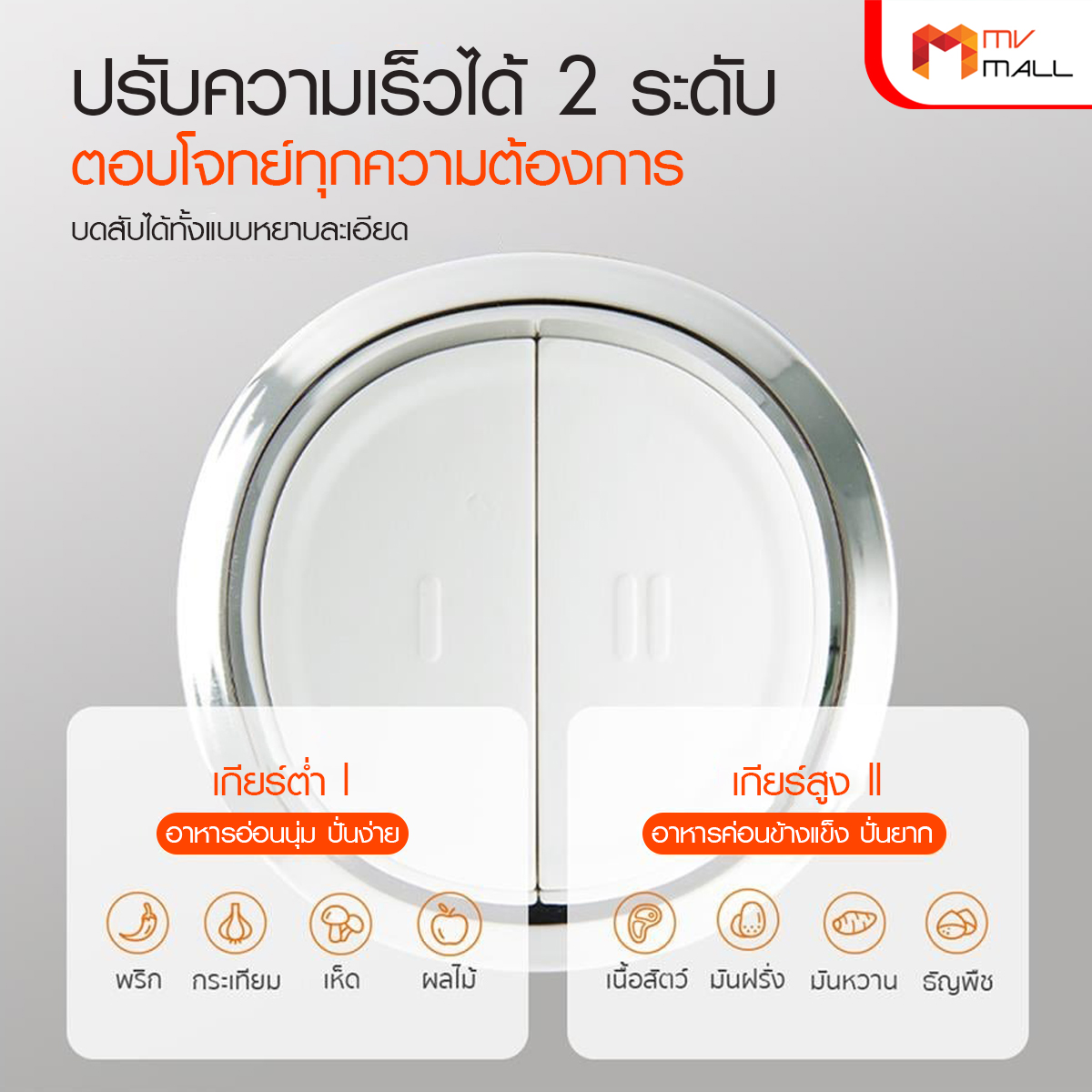 Gaabor เครื่องบดอาหาร รุ่น MG20M-WH02A ความจุ 2 ลิตร (สีขาว) - Image 6