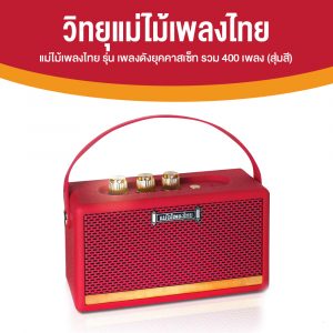 วิทยุแม่ไม้เพลงไทย รุ่น เพลงดังยุคคาสเซ็ท จำนวน 400 เพลง (สุ่มสี)