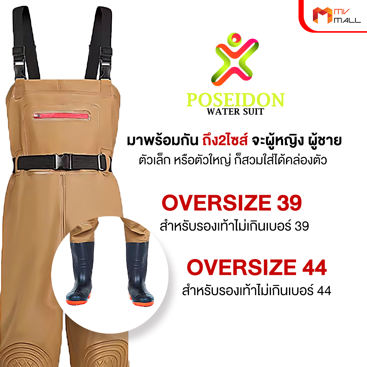 Poseidon ชุดสูทกันน้ำ ทนทาน ทำความสะอาดง่าย - Image 5